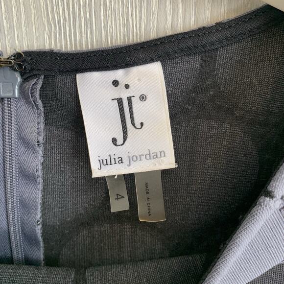 Julia Jordan Gray Dress Size 4 - Picture 4 of 6